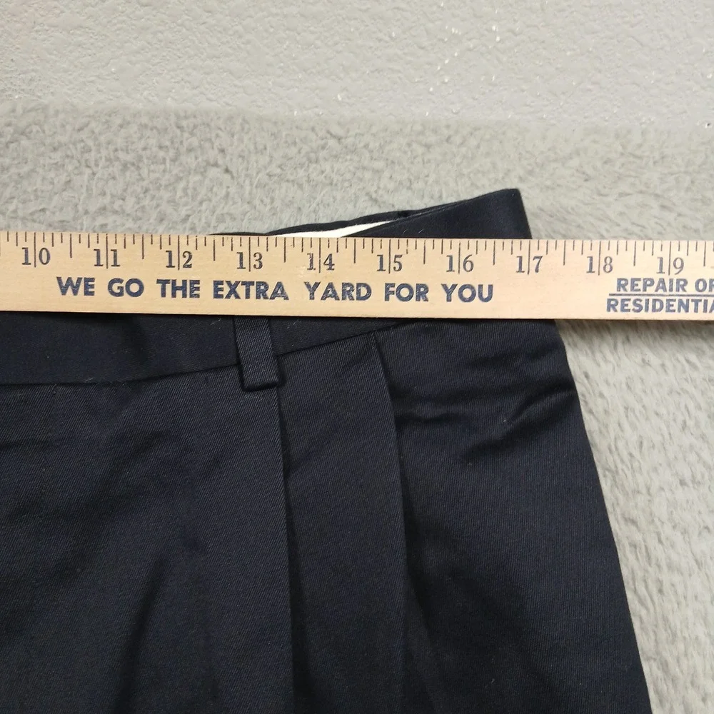 Joseph & Feiss Pleated‎ Dress Pants Mens 38x32 Navy Blue 100% Cotton Chino